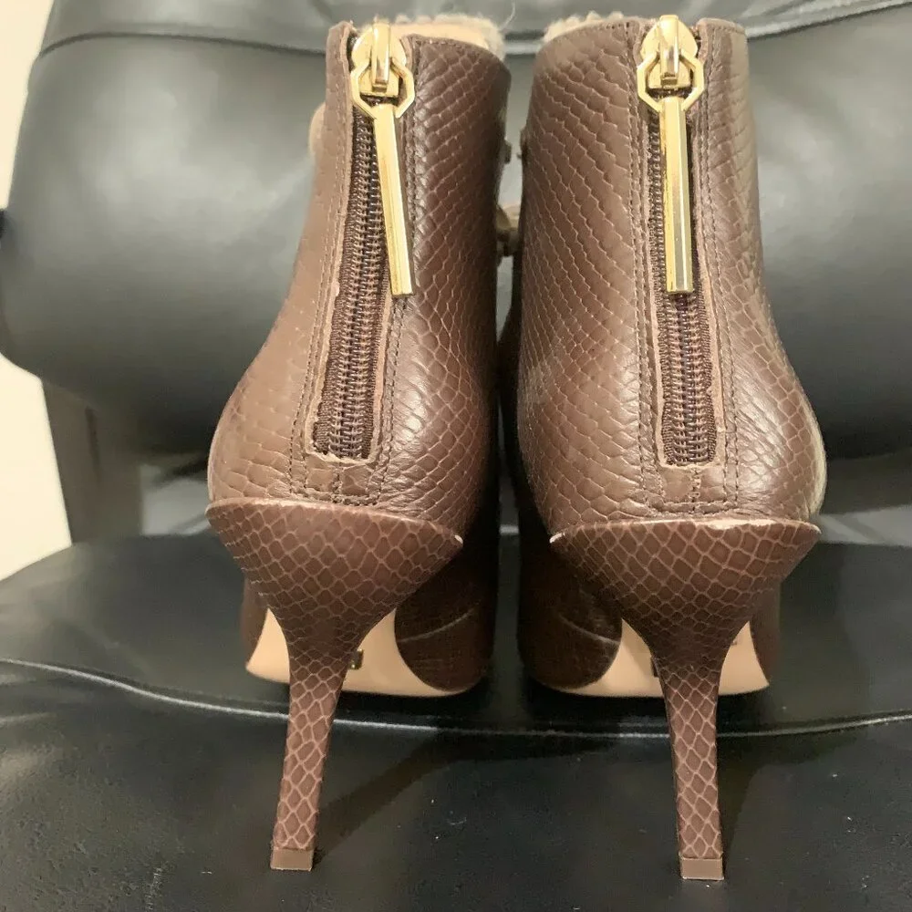 Louise et Cie Brown Leather Lace-up Ankle Boots 7.5 - Picture 4 of 7